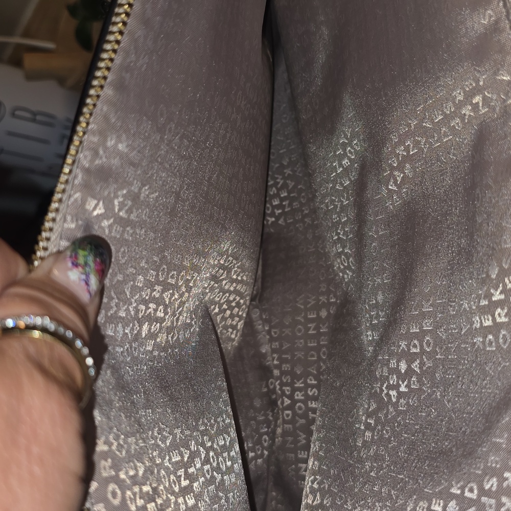 Kate Spade Terri Grove Taupe Shoulder Bag W/ Real Real Dust Bag - Picture 8 of 11